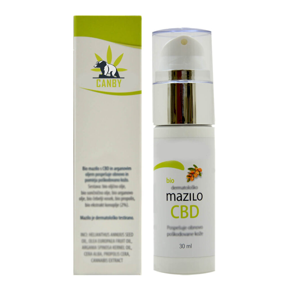 CBD Konopljina Bio Kozmetika dermatolosko mazilo back G